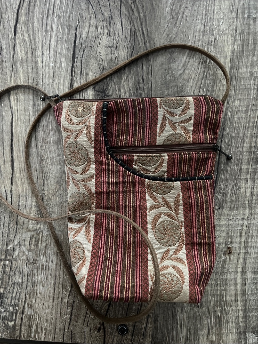 Maruca Design Boho Tapestry Crossbody Bag - Made in USA